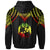 Tonga Custom Zip up Hoodie Polynesian Armor Style Reagge - Polynesian Pride