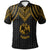 Tonga Polo Shirt Polynesian Armor Style Gold Unisex Gold - Polynesian Pride