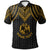 Tonga Custom Polo Shirt Polynesian Armor Style Gold Unisex Gold - Polynesian Pride