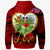 Tonga Zip up Hoodie The Love of Blue Crowned Lory - Polynesian Pride