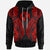 Tonga Hoodie Polynesian Lion Head Red Style Unisex Red - Polynesian Pride