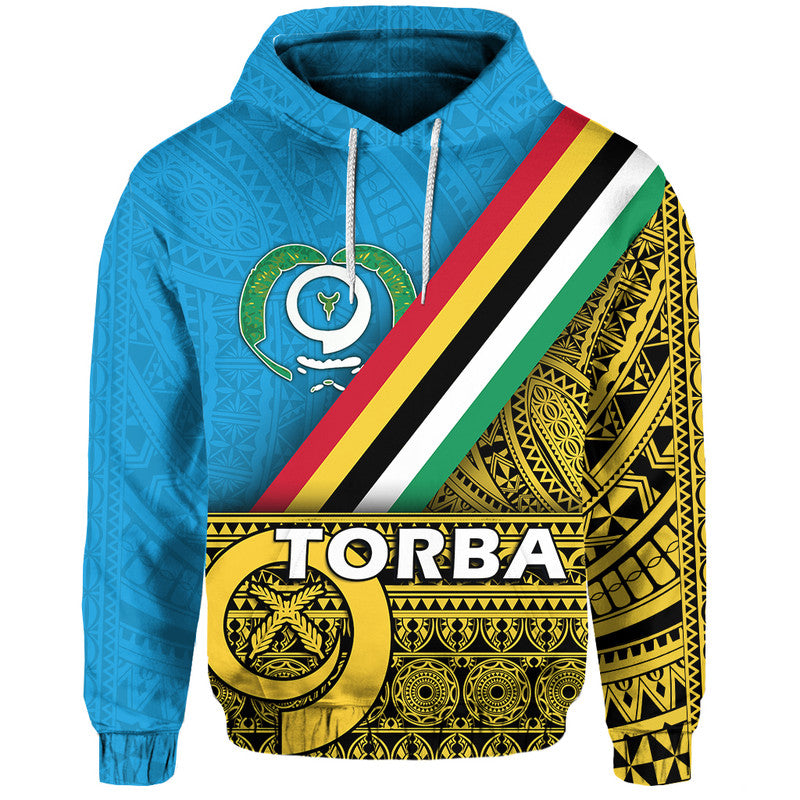 Custom Vanuatu Torba Province Day Hoodie Torba Flag Color Style LT9 Pullover Hoodie Yellow - Polynesian Pride