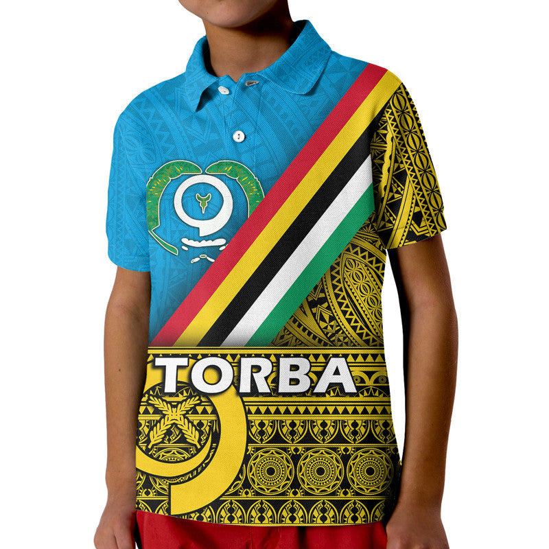 Custom Vanuatu Torba Province Day Polo Shirt Torba Flag Color Style LT9 - Polynesian Pride