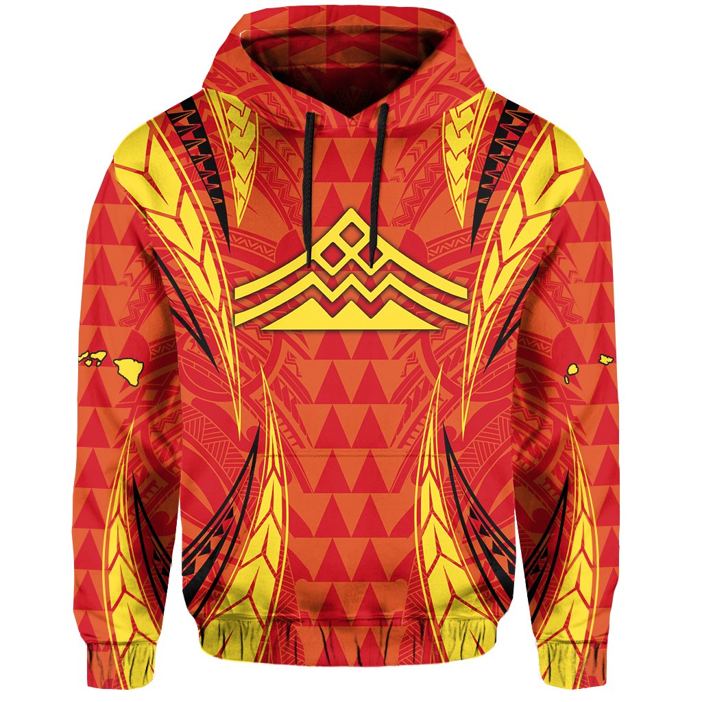 Hawaiian Mauna Kea Polynesian Hoodie Valeria Style - Polynesian Pride