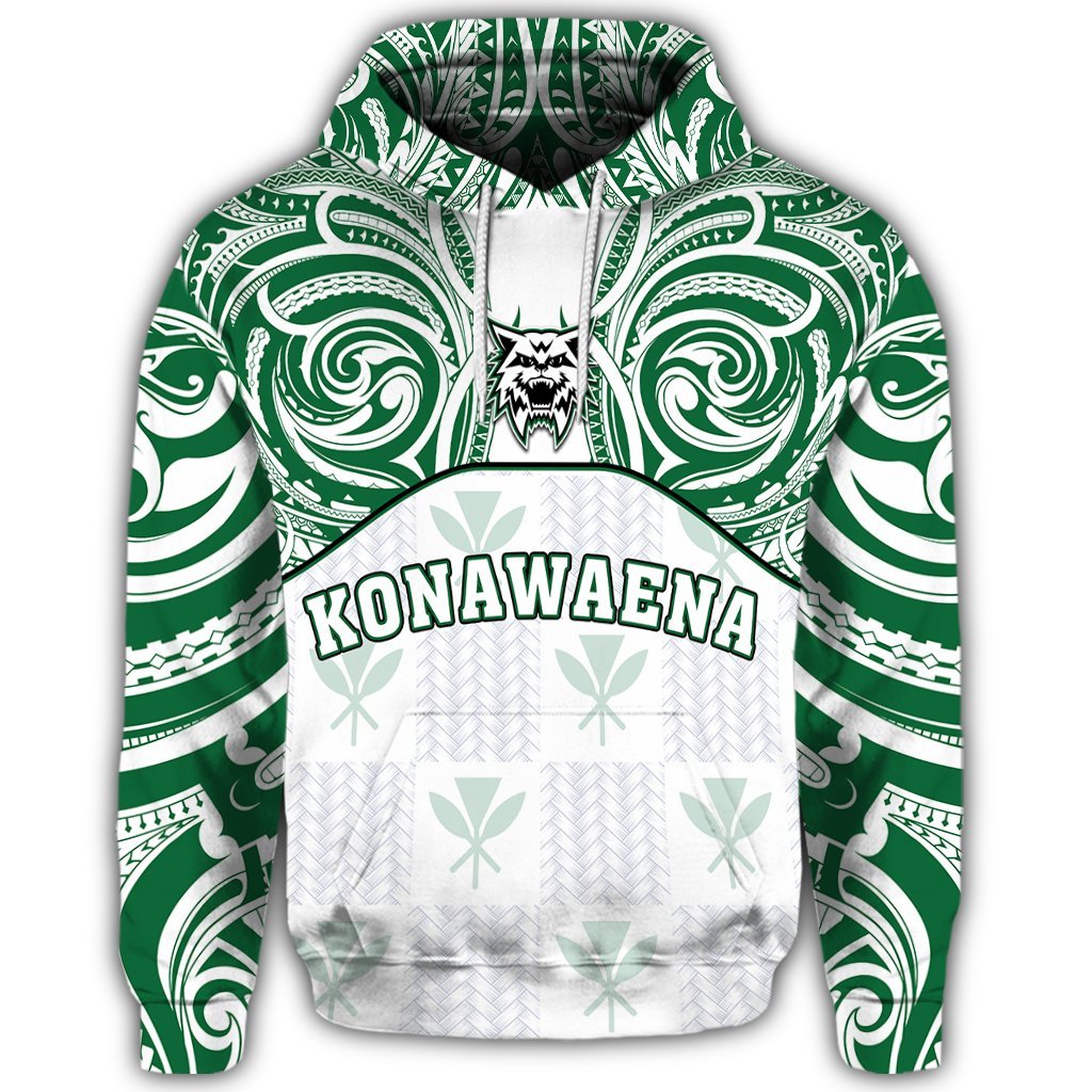 Hawaii Hoodie Kanaka Konawaena High School Hoodie Demodern Style - Polynesian Pride