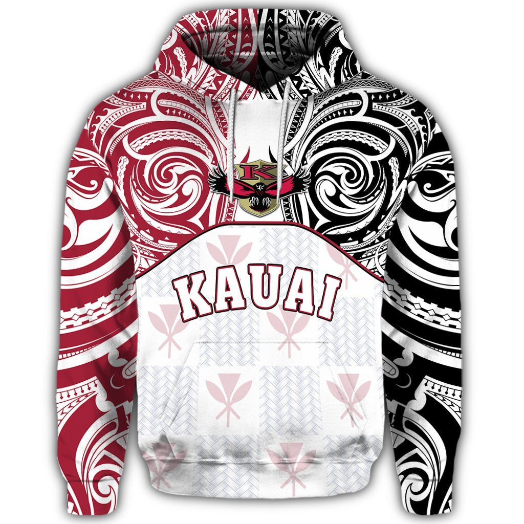 Hawaii Hoodie Kanaka Kauai High School Hoodie Demodern Style - Polynesian Pride