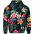 Custom Hawaii Hoodie Tribal Elements and Hibiscus Version LT9 - Polynesian Pride