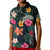 Hawaii Polo Shirt Tribal Elements and Hibiscus Version LT9 Kid Green - Polynesian Pride