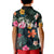 Hawaii Polo Shirt Tribal Elements and Hibiscus Version LT9 - Polynesian Pride