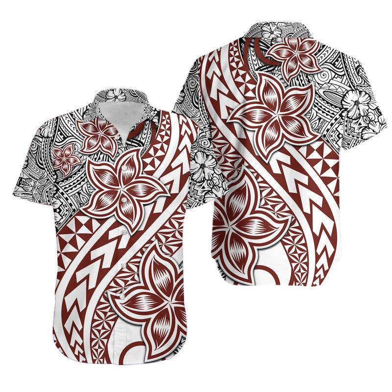 Traditional Polynesian Tribal Tattoo Retro Hawaiian Shirt LT9 Unisex White - Polynesian Pride