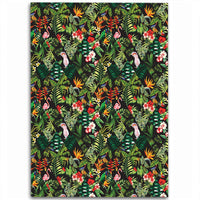 Tropical Flamingo Hibiscus Area Rug - AH Luxurious - Polynesian Pride