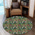 Tropical Flamingo Hibiscus Round Carpet - AH Round Carpet Luxurious Plush - Polynesian Pride