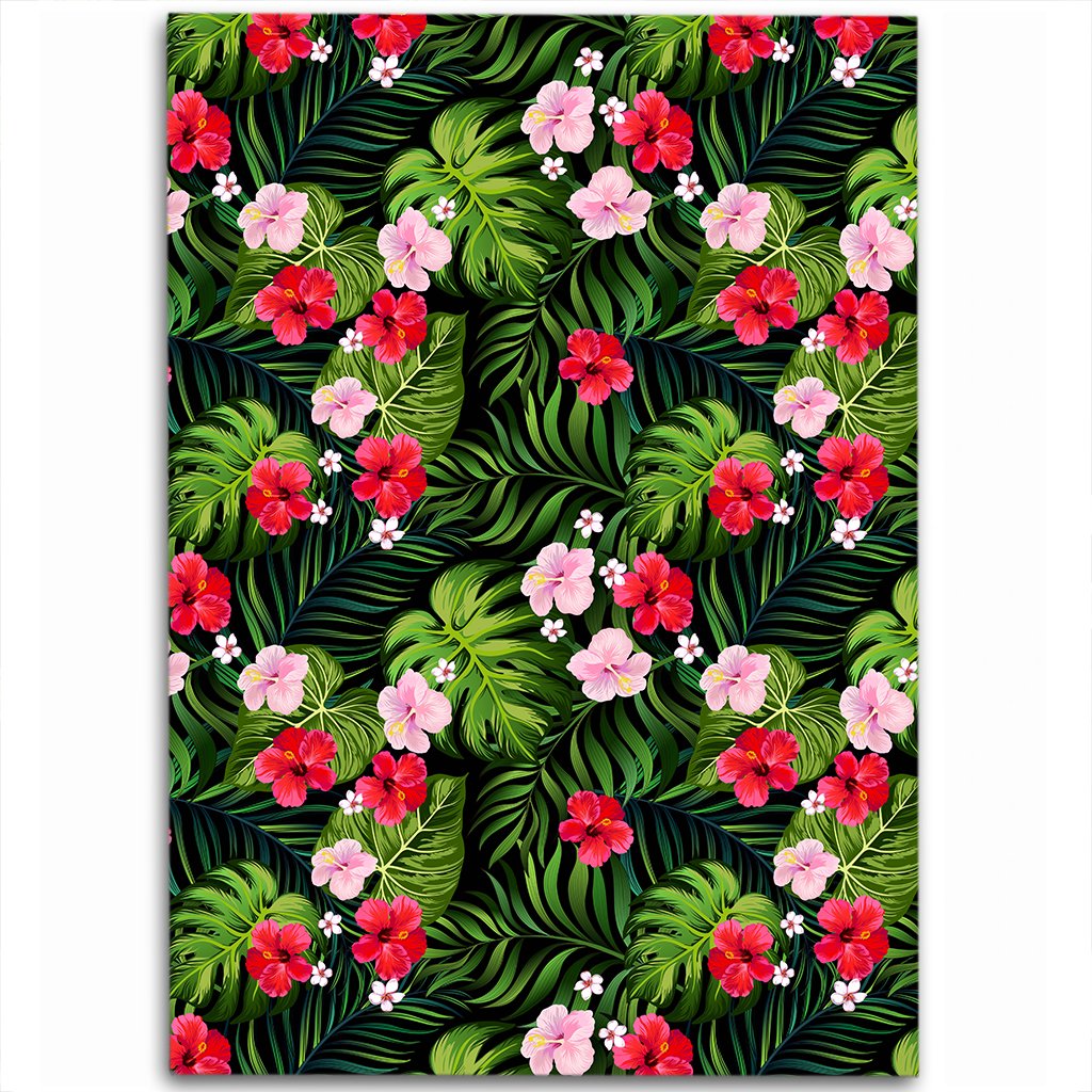 Tropical Flower Mix Area Rug - AH Luxurious - Polynesian Pride