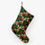 Tropical Flower Mix Christmas Stocking 26 X 42 cm Black Christmas Stocking - Polynesian Pride