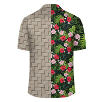 Tropical Flower Mix Lauhala Moiety Hawaiian Shirt - Polynesian Pride
