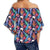 Tropical Flower Women's Off Shoulder Wrap Waist Top - AH - Polynesian Pride