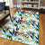 Tropical Flower Plant And Leaf Pattern Area Rug - AH - Polynesian Pride