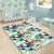 Tropical Flower Plant And Leaf Pattern Area Rug - AH - Polynesian Pride