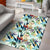 Tropical Flower Plant And Leaf Pattern Area Rug - AH - Polynesian Pride