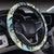 Tropical Flower, Plant And Leaf Pattern Hawaii Universal Steering Wheel Cover with Elastic Edge - Polynesian Pride