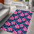 Tropical Flowers With Hummingbirds Palm Leaves Area Rug - AH - Polynesian Pride