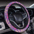 Tropical Hibiscus Purple Hawaii Universal Steering Wheel Cover with Elastic Edge - Polynesian Pride