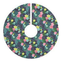 of Tropical Hibiscus Palm Leaves Tree Skirt - Polynesian Pride