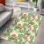 Tropical Hibiscus, Plumeria Green Area Rug - AH - Polynesian Pride