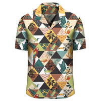 Tropical Jungle Parrots And Flamingos Pattern Hawaiian Shirt - Polynesian Pride
