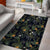 Tropical Leaves And Flowers In The Night Style Area Rug - AH - Polynesian Pride