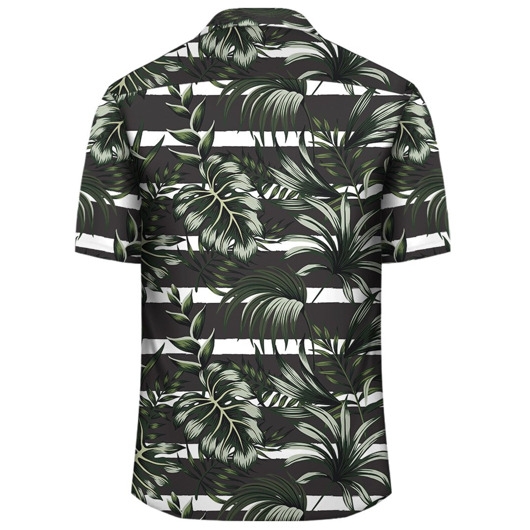 Tropical Line Patttern Hawaiian Shirt - Polynesian Pride