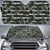 Tropical Line Patttern Hawaii Car Sun Shade Auto Sun Shade Universal Fit White - Polynesian Pride
