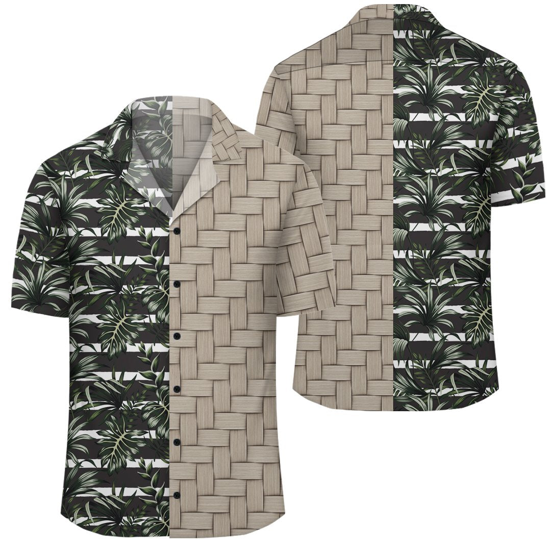 Tropical Line Patttern Lauhala Moiety Hawaiian Shirt Unisex Art - Polynesian Pride