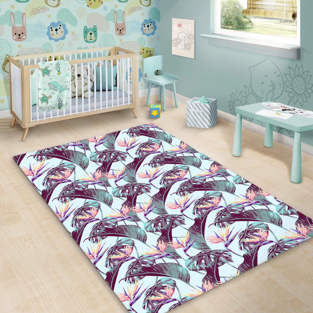 Tropical Monstera Leaf Area Rug - AH - Polynesian Pride