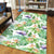 Tropical Orange Orchids Strelitzia Monstera Area Rug - AH - Polynesian Pride