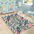 Tropical Palm Leaves And Flowers Area Rug - AH - Polynesian Pride