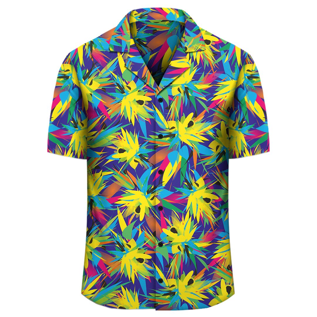 Tropical Pattern Mix Hawaiian Shirt - Polynesian Pride
