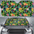 Tropical Pattern With Pineapples Palm Leaves And Flowers Hawaii Car Sun Shade Auto Sun Shade Universal Fit White - Polynesian Pride