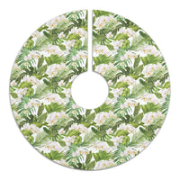 Tropical Plumeria White Tree Skirt - Polynesian Pride