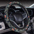 Tropical Strelitzia Black Hawaii Universal Steering Wheel Cover with Elastic Edge - Polynesian Pride