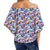 Tropical Strelitzia Women's Off Shoulder Wrap Waist Top - AH - Polynesian Pride