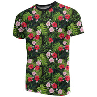 Hawaii Tropical Flower Mix T Shirt - Polynesian Pride