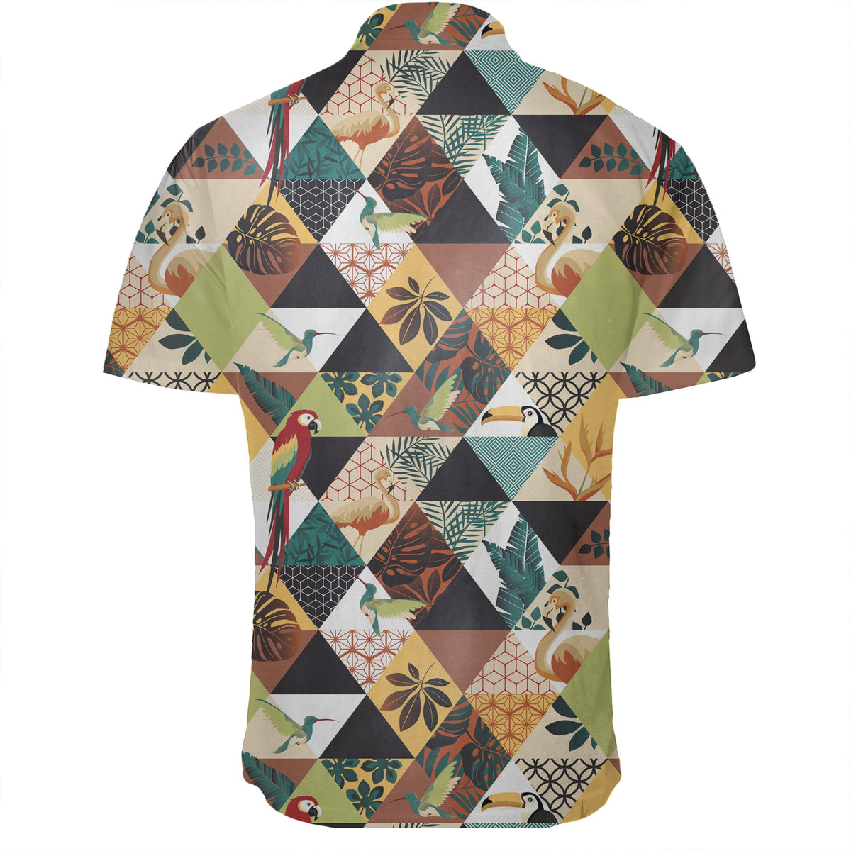 Hawaiian Shirt - Tropical Jungle Parrots And Flamingos Pattern Shirt - Polynesian Pride