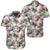 Hawaiian Shirt - Tropical Palm Leaf White Shirt Unisex Black - Polynesian Pride