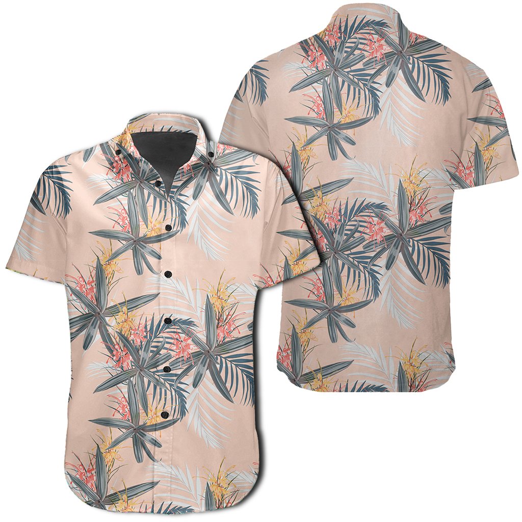 Hawaiian Shirt - Tropical Pattern Pink Shirt Unisex Black - Polynesian Pride