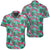 Hawaiian Shirt - Tropical Strelitzia Blue Shirt Unisex Black - Polynesian Pride