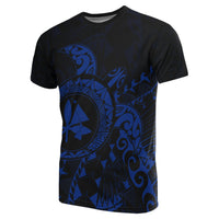 Kanaka Map T shirt ( Blue) Turtle Style - Polynesian Pride
