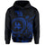 Kanaka Map Hoodie (Blue) Turtle Style - Polynesian Pride