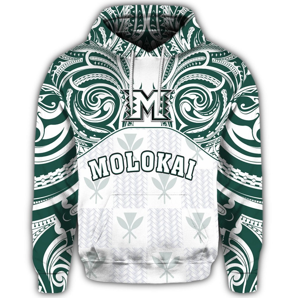 Hawaii Hoodie Kanaka Molokai High School Hoodie Demodern Style - Polynesian Pride