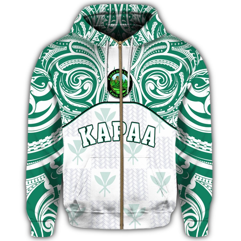 hawaiiZipper Hoodie Kanaka Kapaa High School Zipper Hoodie Demodern Style - Polynesian Pride